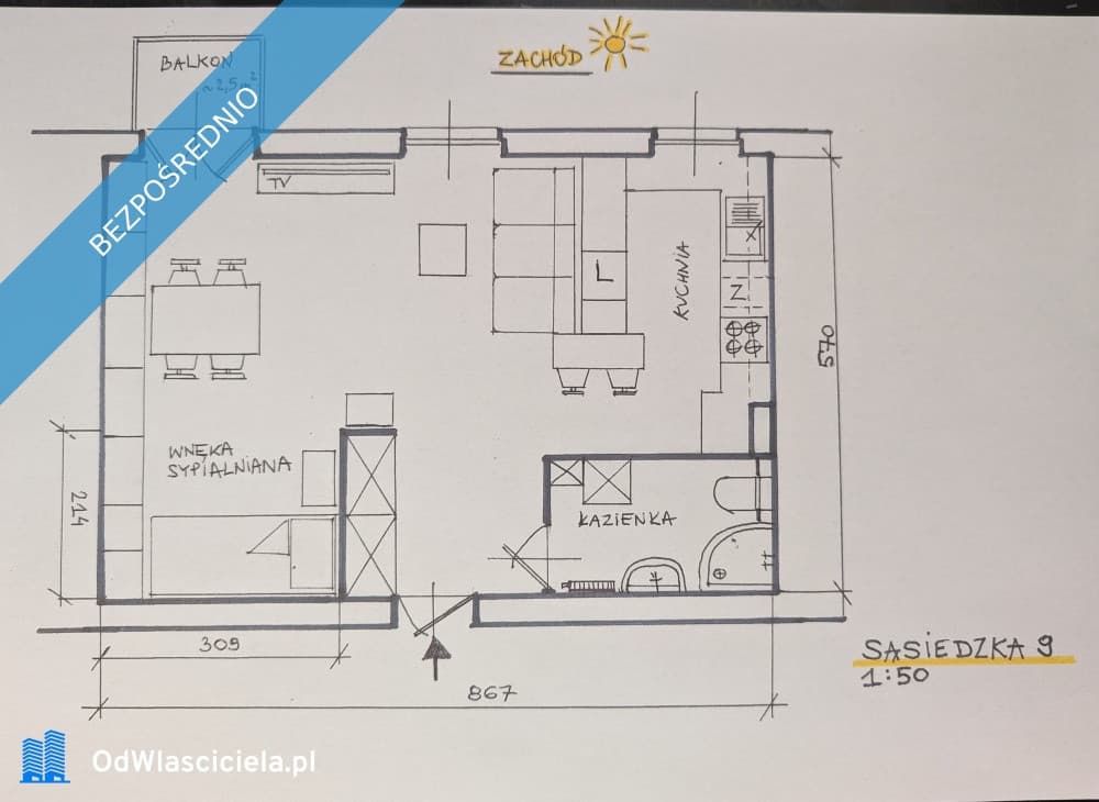 Mieszkanie na Krzykach - idealna lokalizacja - Zdjęcie 1/7