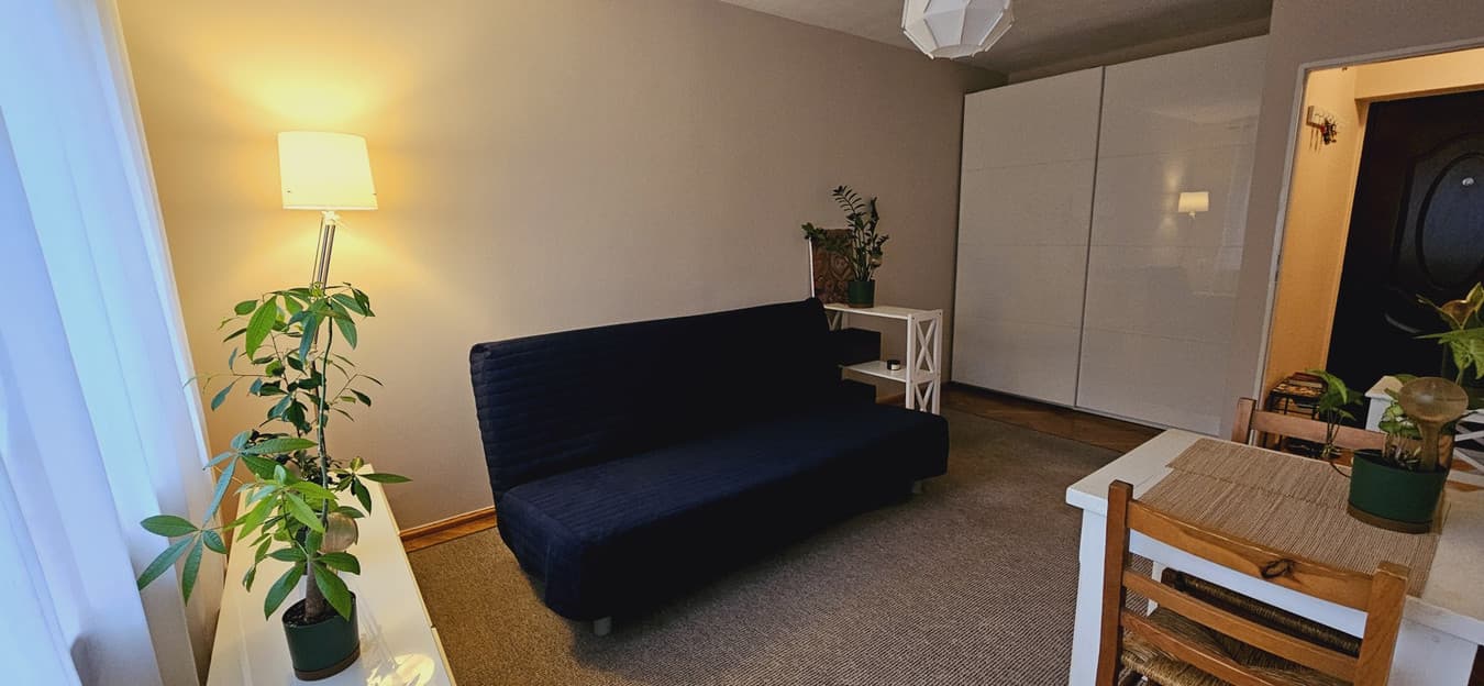 Przytulne studio z klimatyzacją przy metrze Wilanowska, Mokotów - Zdjęcie 1/6