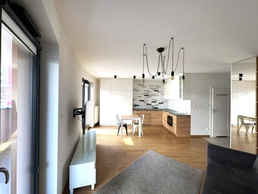 Nowoczesny apartament z dużym balkonem na Wiślanych Tarasach - Zdjęcie 1/14