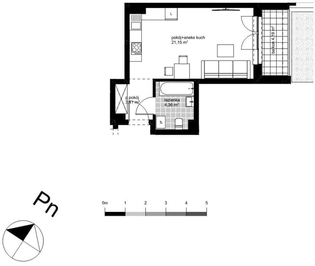 Nowoczesne studio w spokojnej części Polesia - Zdjęcie 2/5