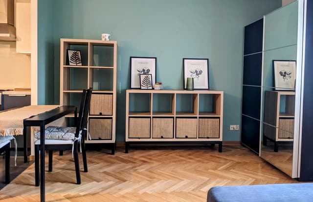 Eleganckie studio w sercu Powiśla - pełne wyposażenie, ochrona 24h - Zdjęcie 2/13