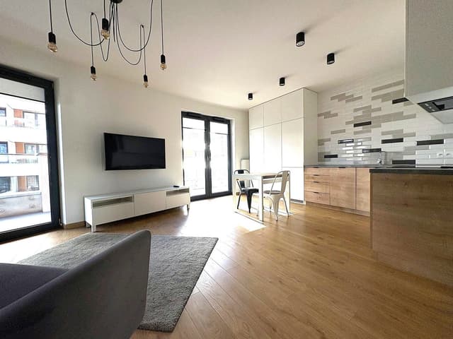 Nowoczesny apartament z dużym balkonem na Wiślanych Tarasach - Zdjęcie 2/14
