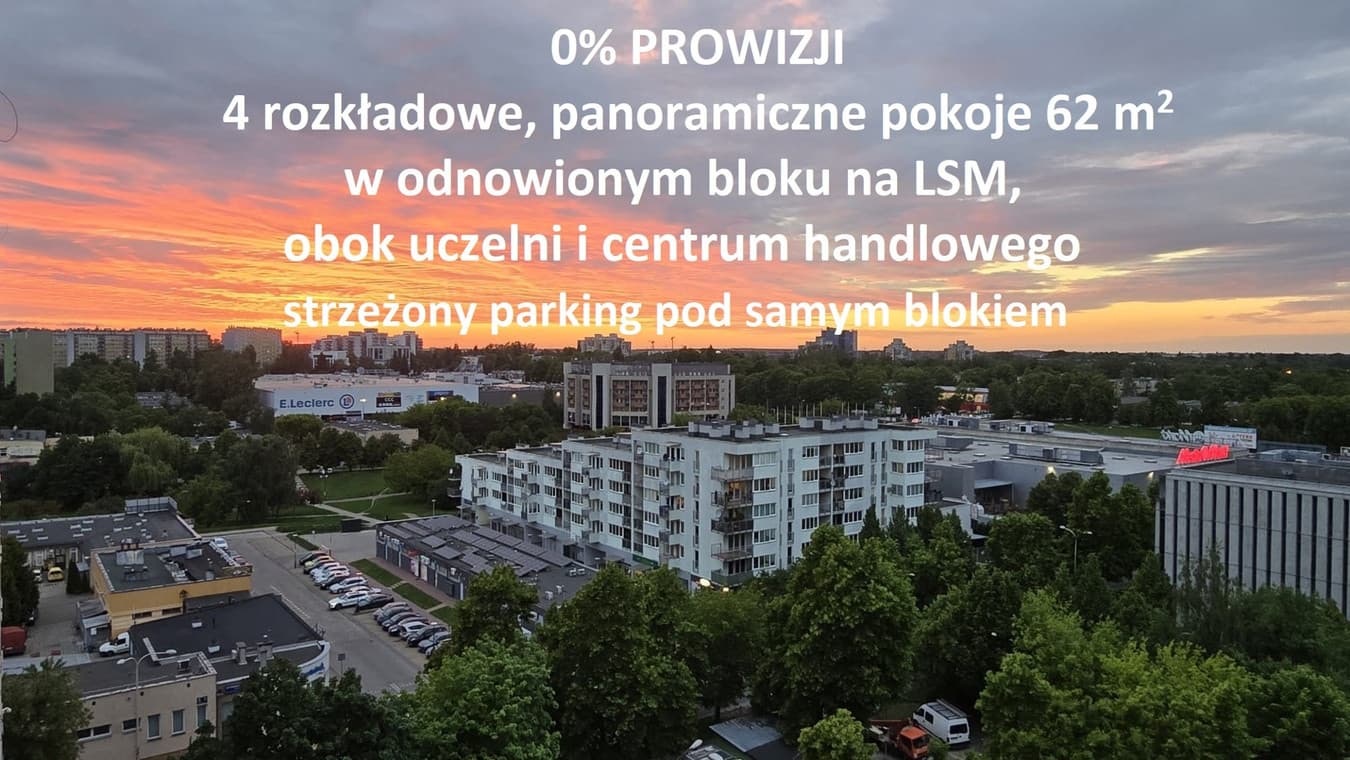 Panoramiczne 4 pokoje z pięknym widokiem w Lublinie - Zdjęcie 1/17