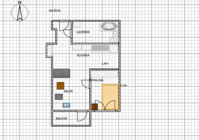 Przytulne studio w Nowej Hucie - idealne na start lub inwestycję - Zdjęcie 5/9
