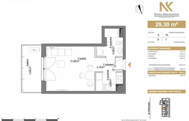 Nowoczesne mieszkanie z balkonem, Włochy - świetna lokalizacja - Zdjęcie 5/7
