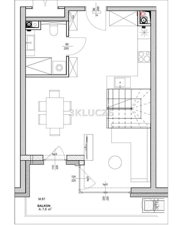 Nowoczesne mieszkanie z antresolą i wielkim tarasem, Botanik - Zdjęcie 3/10