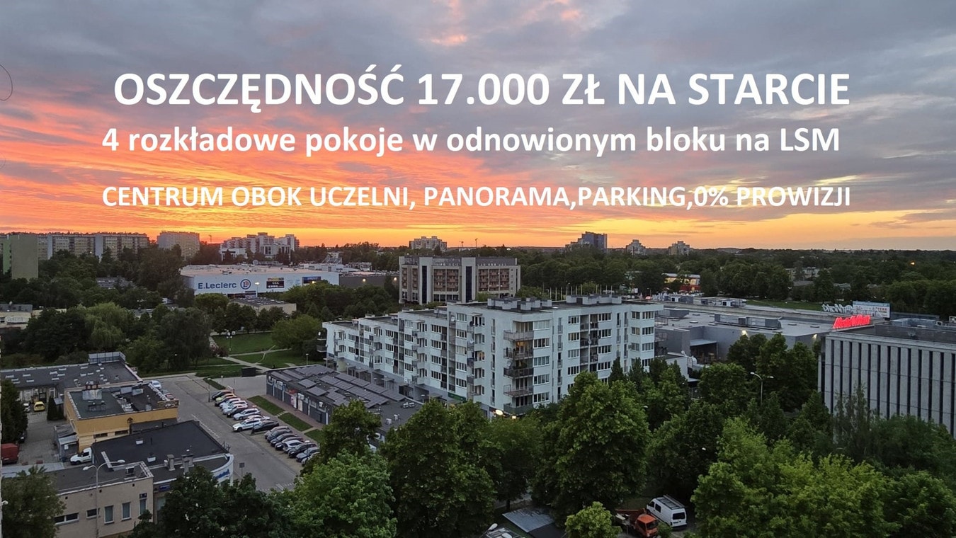 Panoramiczne 4 pokoje z widokiem na Lublin, 0% prowizji - Zdjęcie 1/16