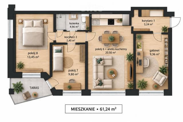 Nowoczesne 4 pokoje po ремонcie w centrum Szczecina - Zdjęcie 2/18