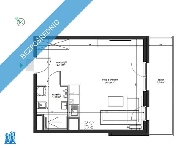Funkcjonalne mieszkanie w spokojnej części Podgórza Duchackiego - Zdjęcie 5/10