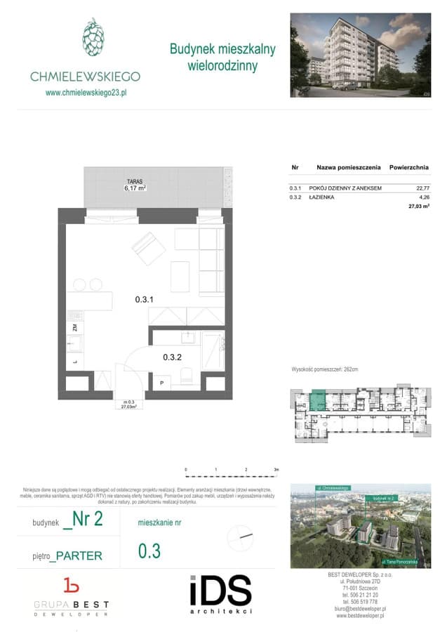 Nowe stylowe kawalerki z ogródkami – Chmielewskiego 24 - Zdjęcie 4/7