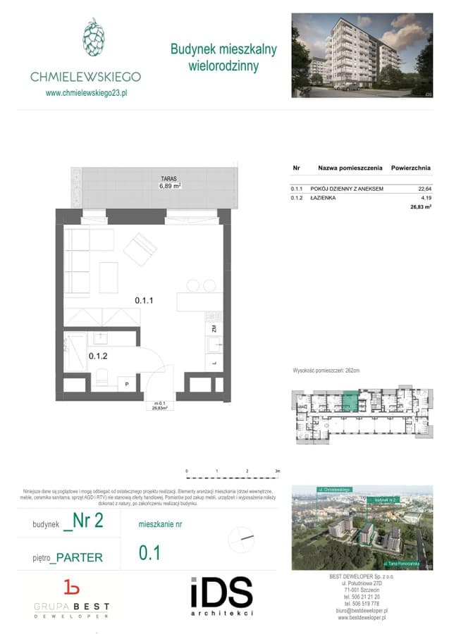 Nowe stylowe kawalerki z ogródkami – Chmielewskiego 24 - Zdjęcie 5/7