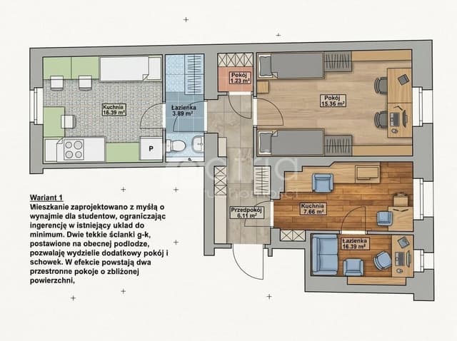 Klimatyczne mieszkanie z potencjałem w cichym Centrum - Zdjęcie 2/20