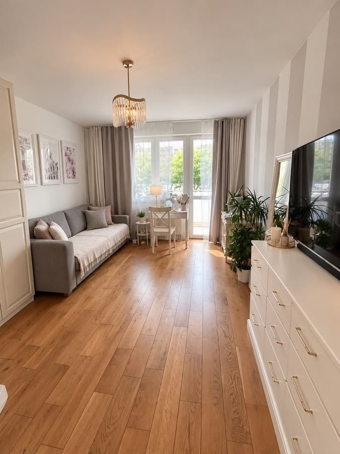 Jasna kawalerka z balkonem przy Centrum Koneser, metro - Zdjęcie 1/7