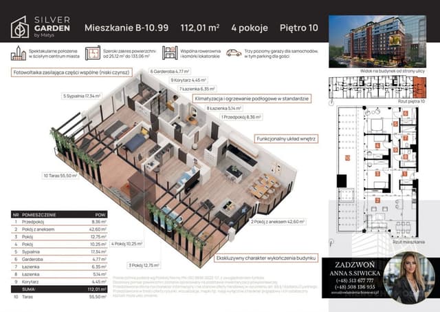 Luksusowy Penthouse z wielkim tarasem w Silver Garden - Zdjęcie 4/12
