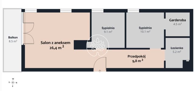 Ostatnie nowe mieszkanie w centrum przy Wyspie Młyńskiej - Zdjęcie 2/20
