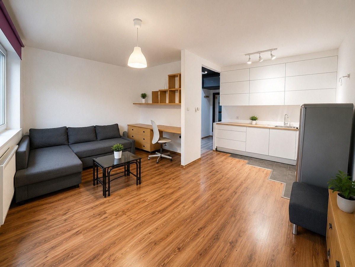Nowoczesne studio z ochroną | Kraków, ul. Bratysławska - Zdjęcie 1/5